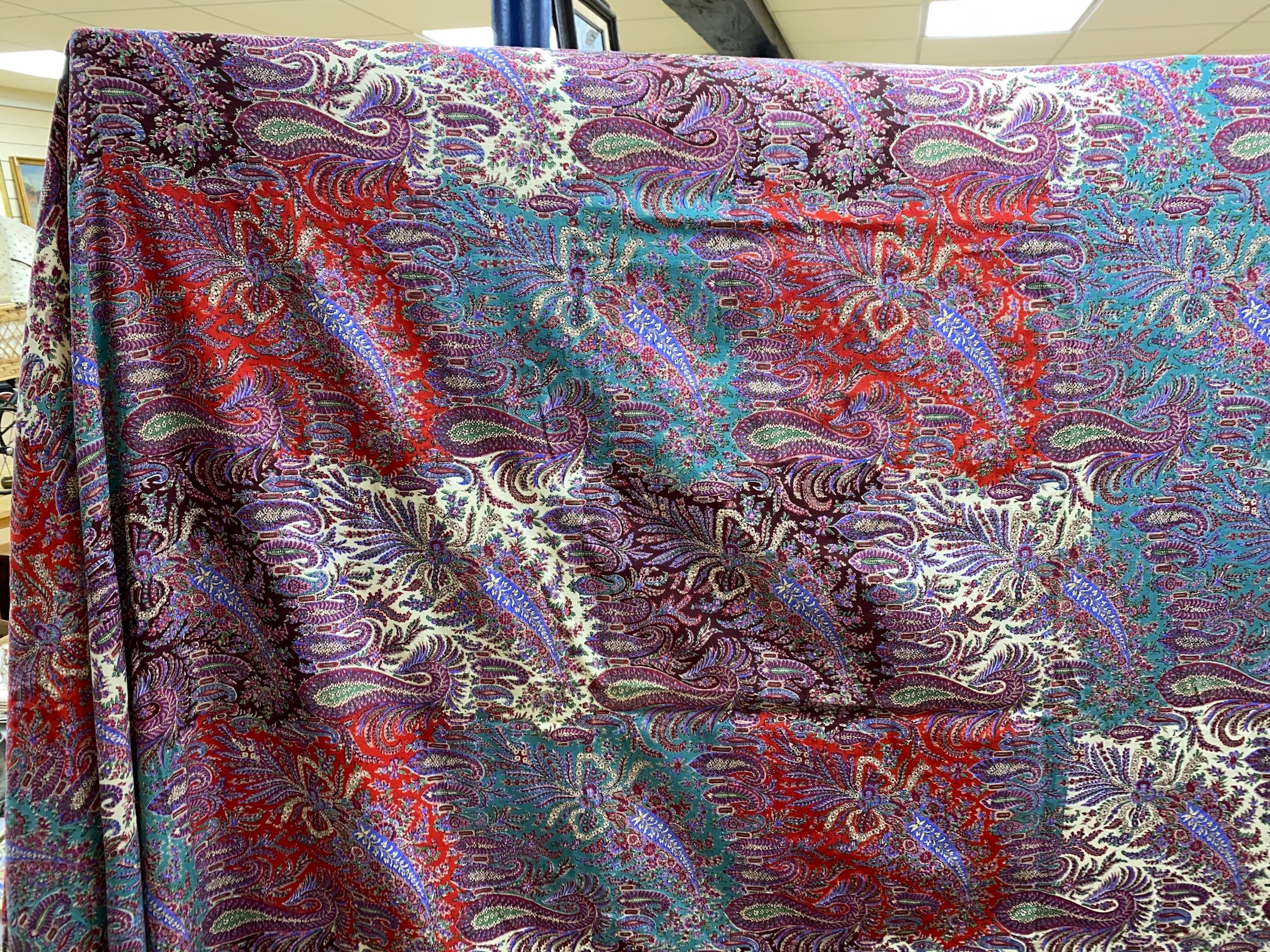 A Victorian Paisley summer shawl